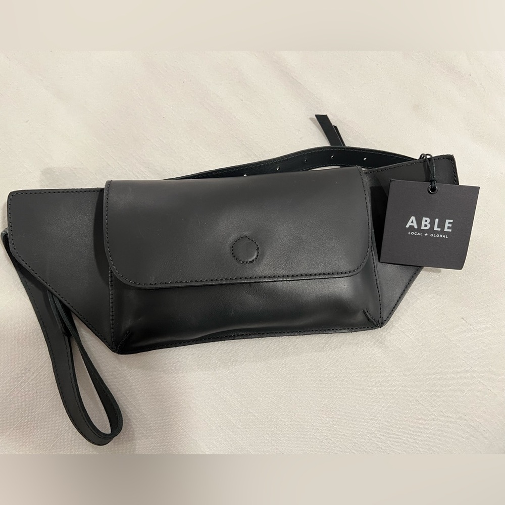 NWT ABLE Delilah Belt Bag 100% leather